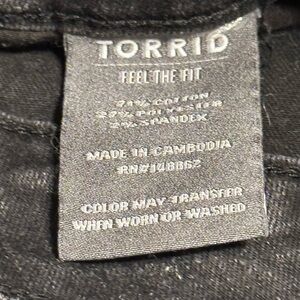 Torrid Vintage Jeans , size 18T , black/charcoal color